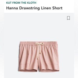 EUC pink linen shorts